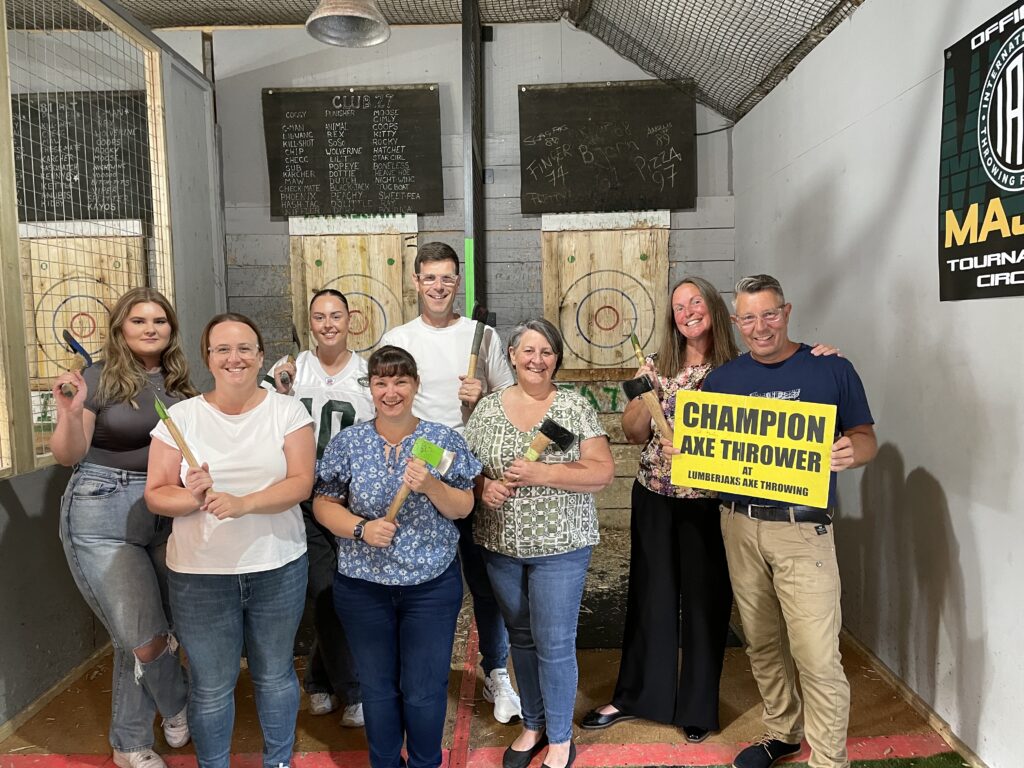 Axe Throwing Adventure: Cloud Accounting Support’s Unforgettable Team Building Event